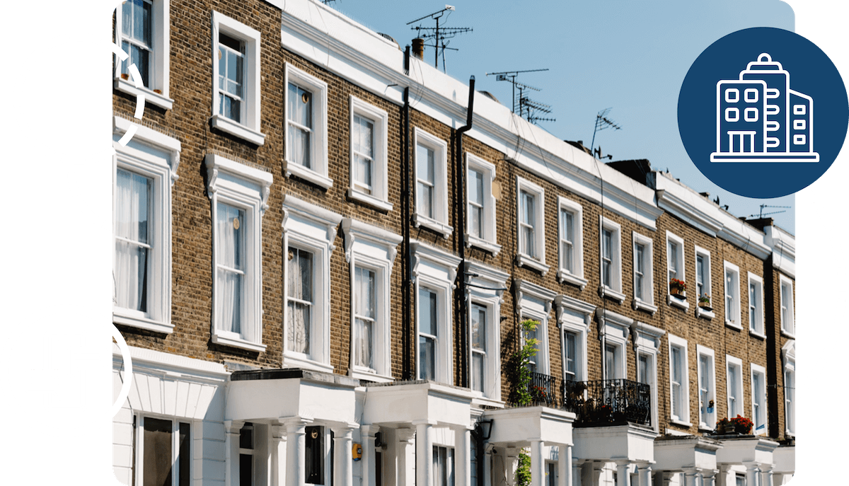 A row of terraced houses
